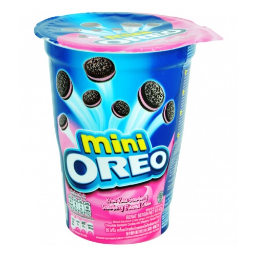 Печенье mini Oreo strawberry (клубника) 61,3гр