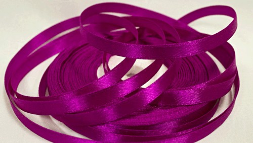 Лента атласная 0,6 см фуксия 083
