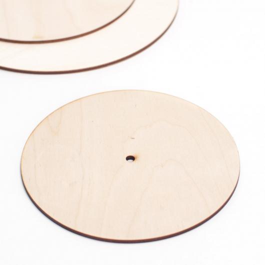Деревянная подложка для торта 40 см с отверстием усиленная 6 мм