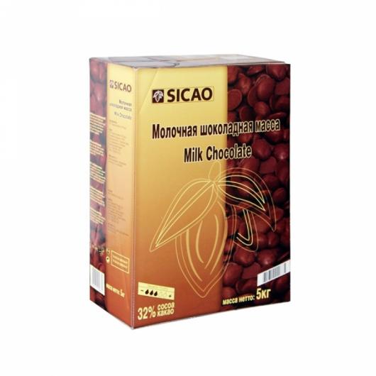 Sicao Шоколад молочный в галлетах 33%  5 кг