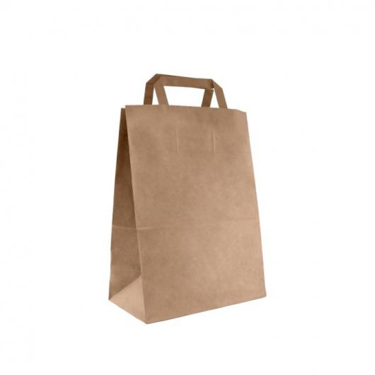 Пакет крафт с ручками 32*28*15