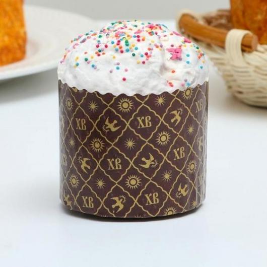 Форма бумажная для кулича d134, h100мм ХВ 500г