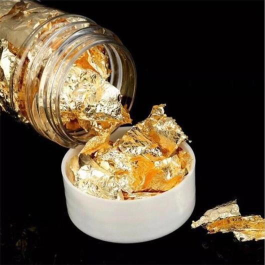 Пищевое сусальное золото хлопьями 1г