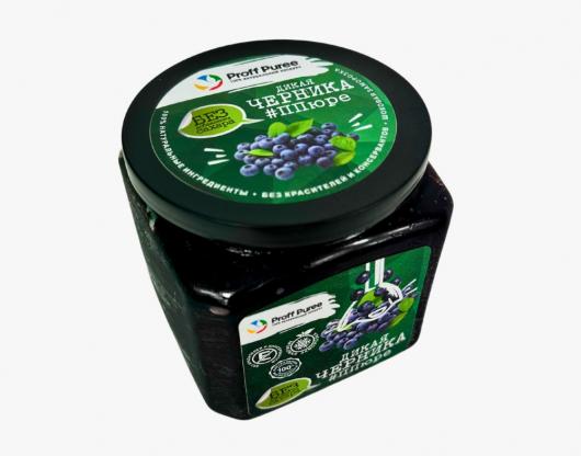 Пюре Proff Puree без сахара черника дикая 0,5 кг замороженное
