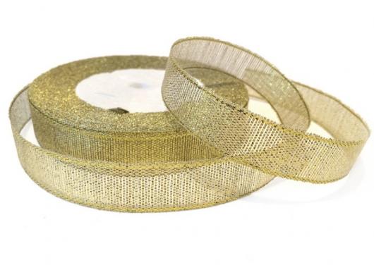 Лента парча 1,2 см золото 3770, 23 м