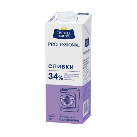 Сливки Свежее завтра 34% 1 л