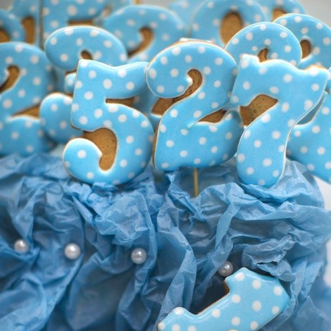 Пряник 3 голубой